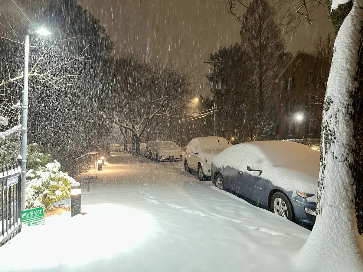 Tempestade de inverno cobre Washington D.C. de neve, causa cancelamento de voos e fechamento de escolas e edifícios federais