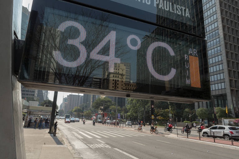 São Paulo registra tarde mais quente do verão com 34,5°C