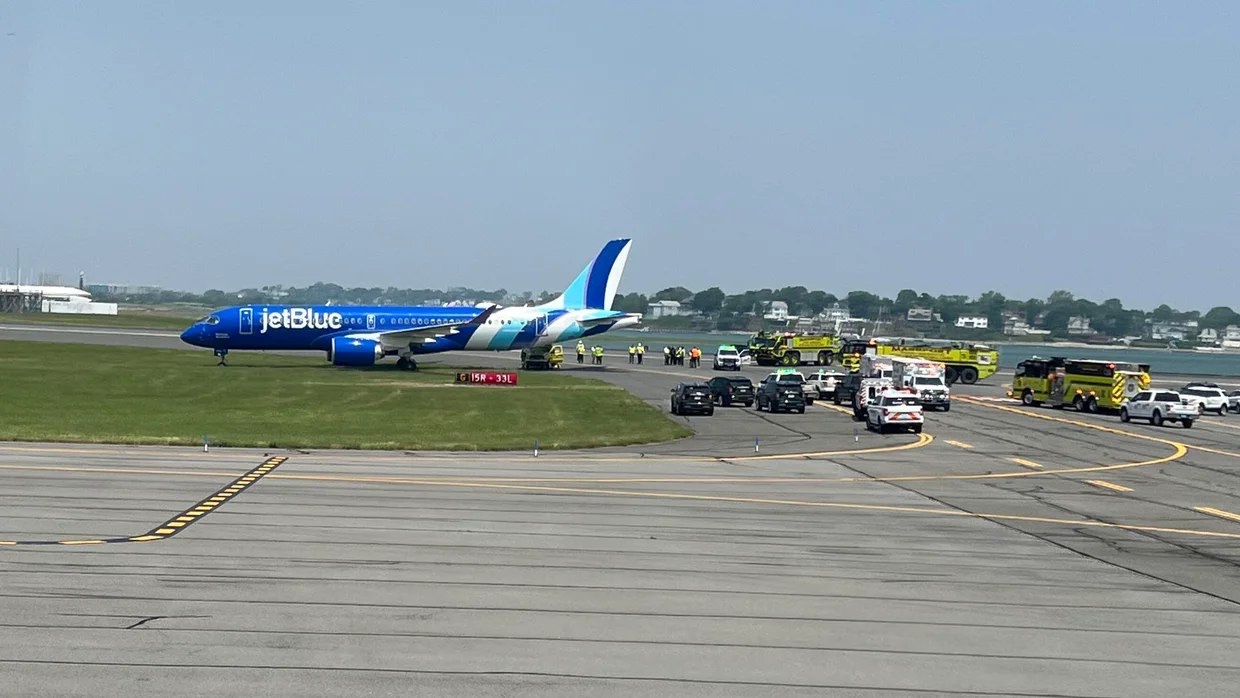 Airbus da JetBlue sai da pista em Boston, nos EUA, e interdita pista