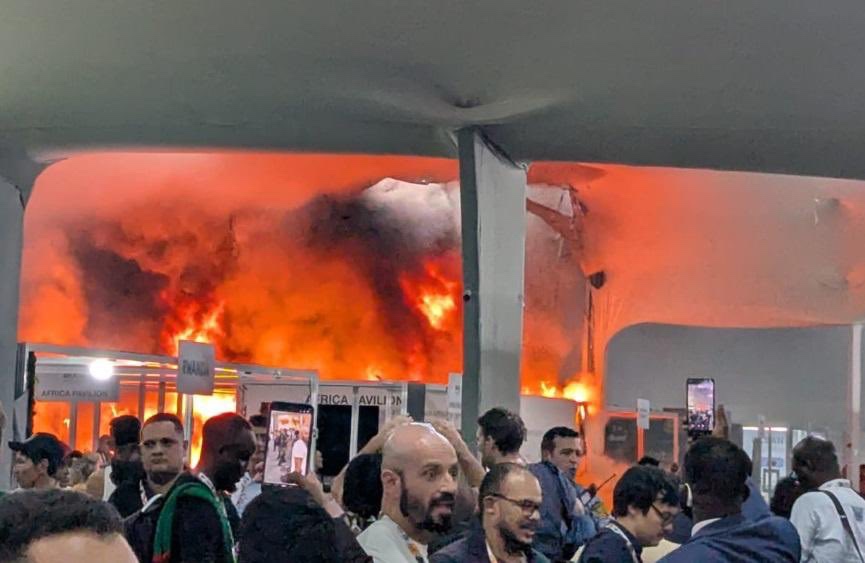 Incêndio atinge a COP30 em Belém