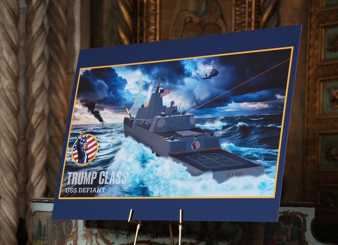 Trump apresenta nova classe de navios da Marinha dos EUA