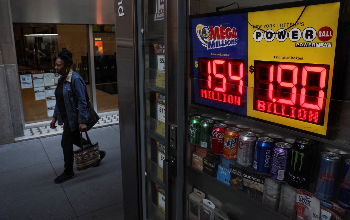 Aposta única vence loteria dos EUA e leva R$ 10 bilhões