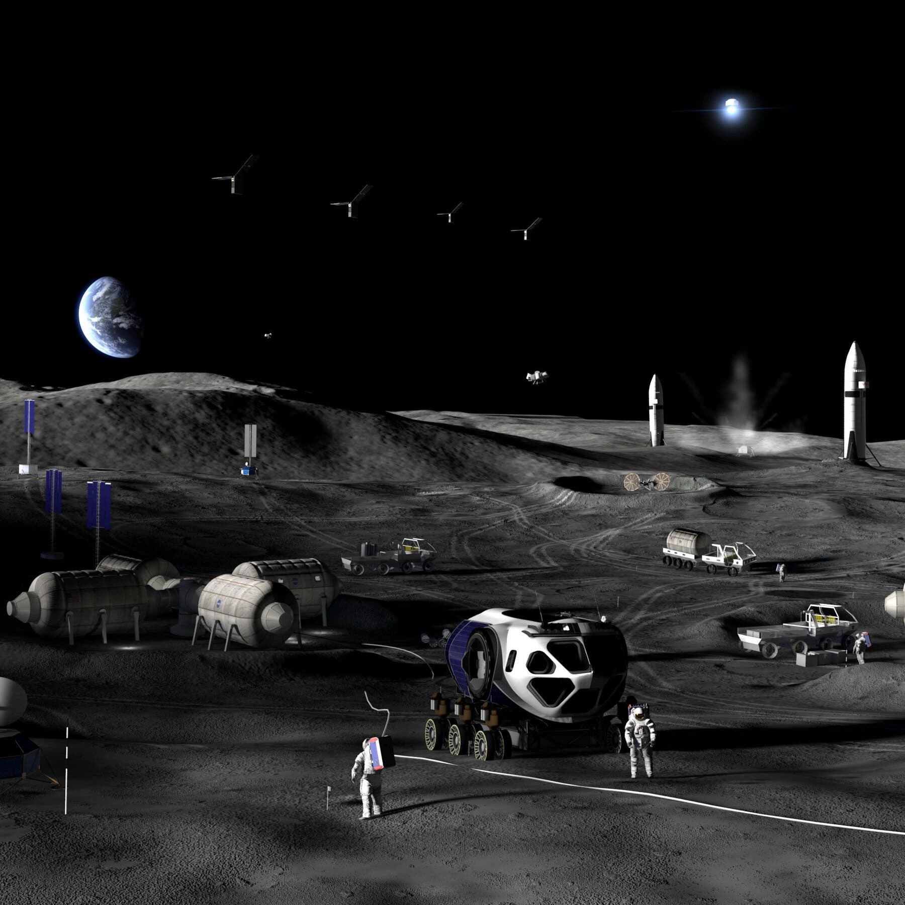 EUA farão base lunar e missão nuclear a Marte, diz a NASA